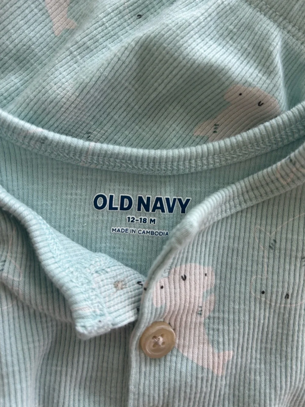 Old Navy Mint Green Bunny Tank & Short Pajama Set